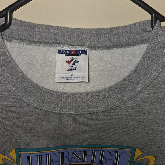 Vintage 1998 Jerzees Gray Car Graphic Crewneck Sweatshirt Medium - Picture 4 of 8